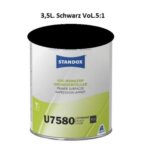 Standox U7580 Schwarz VOC-Nonstop-Grundierfüller 3.5 Liter 02078076