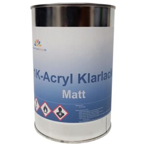 Klarlack Matt 1 Liter Acryl Klarlack Norm Spritzbar 1-komponentig